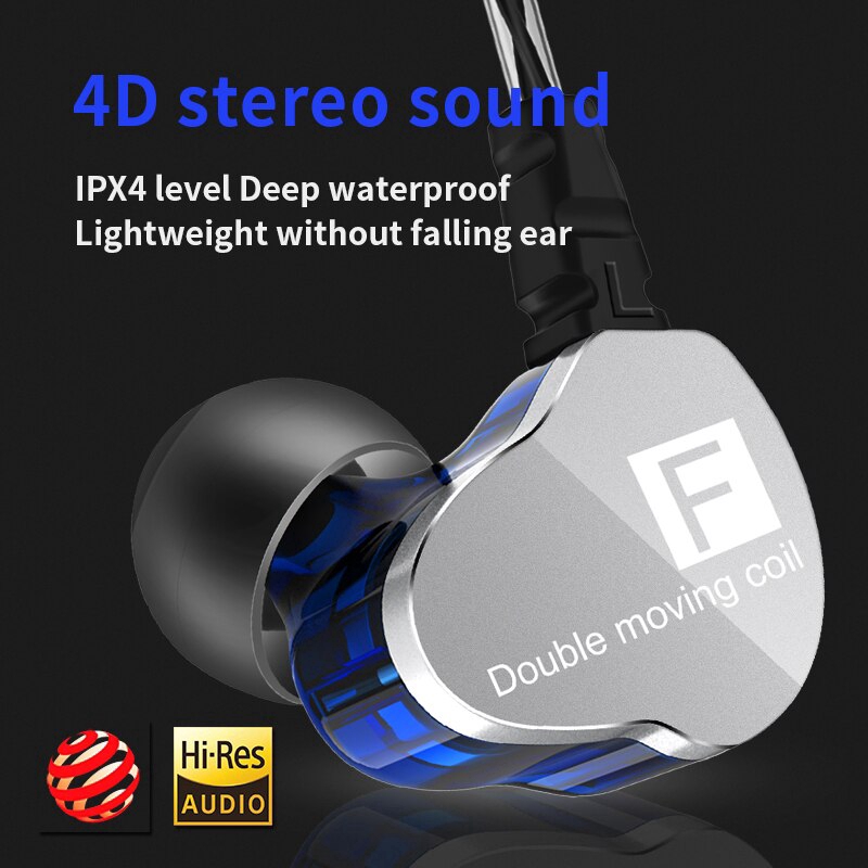 Qkz Ck9 Earphone In Ear Stereo Dengan Mic + Kabel Jack 3.5mm