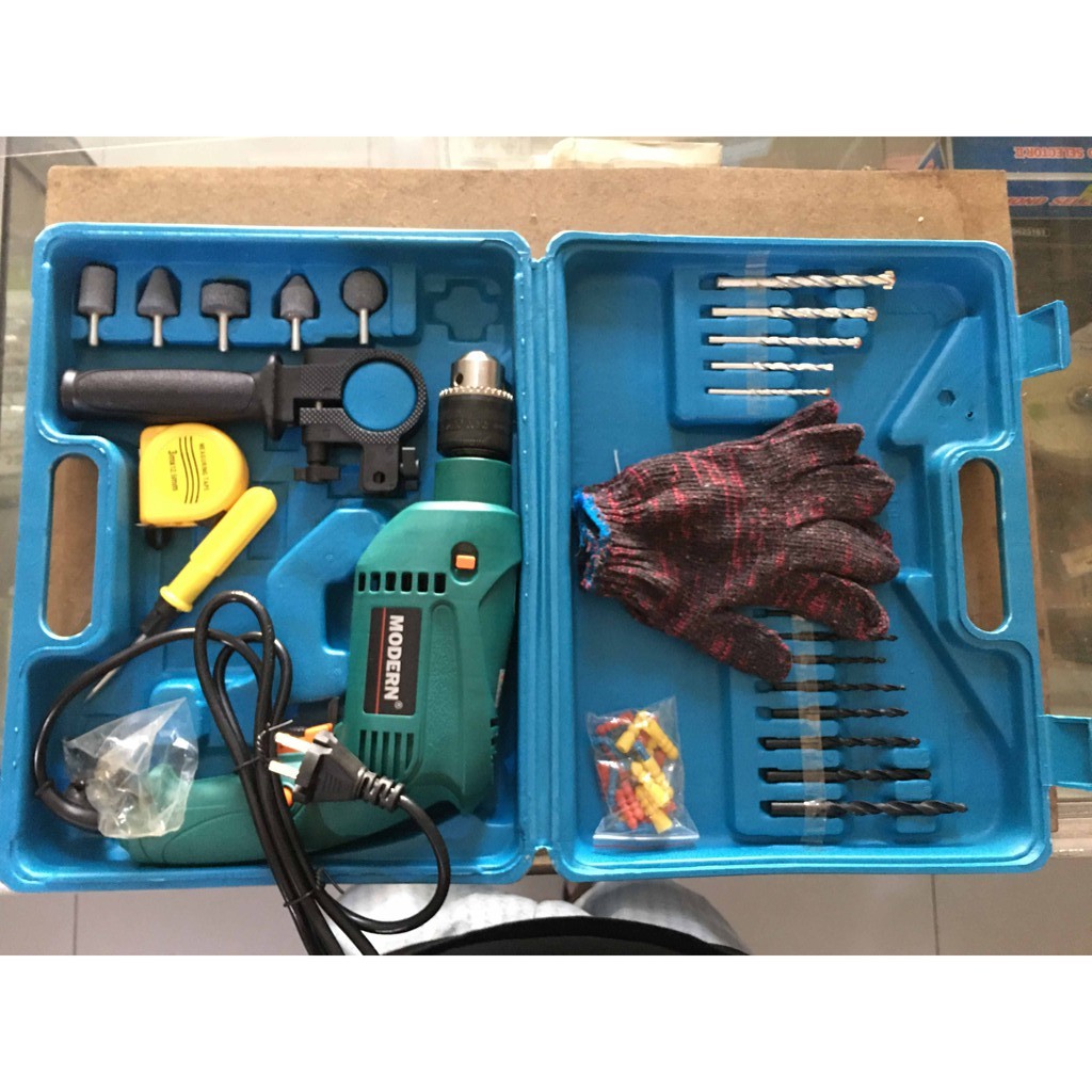 Mesin Bor Listrik Set Modern 13mm M-2130B / Bor Tangan