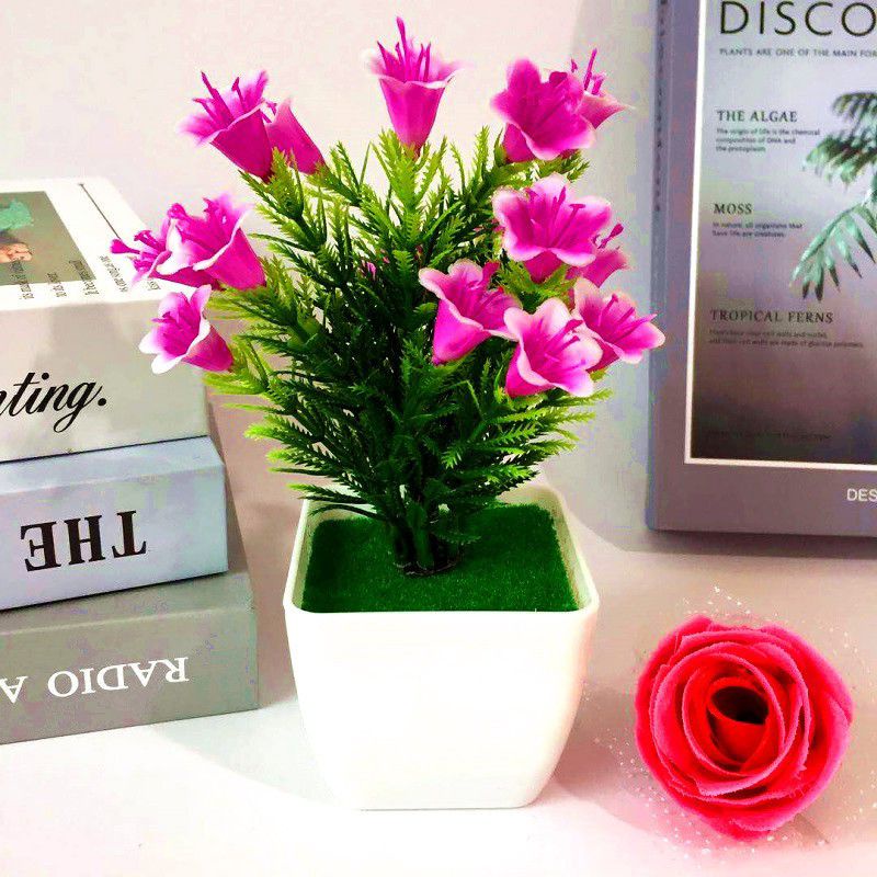 Bunga Lily Mini Bonsai Artificial Dekorasi Ruangan