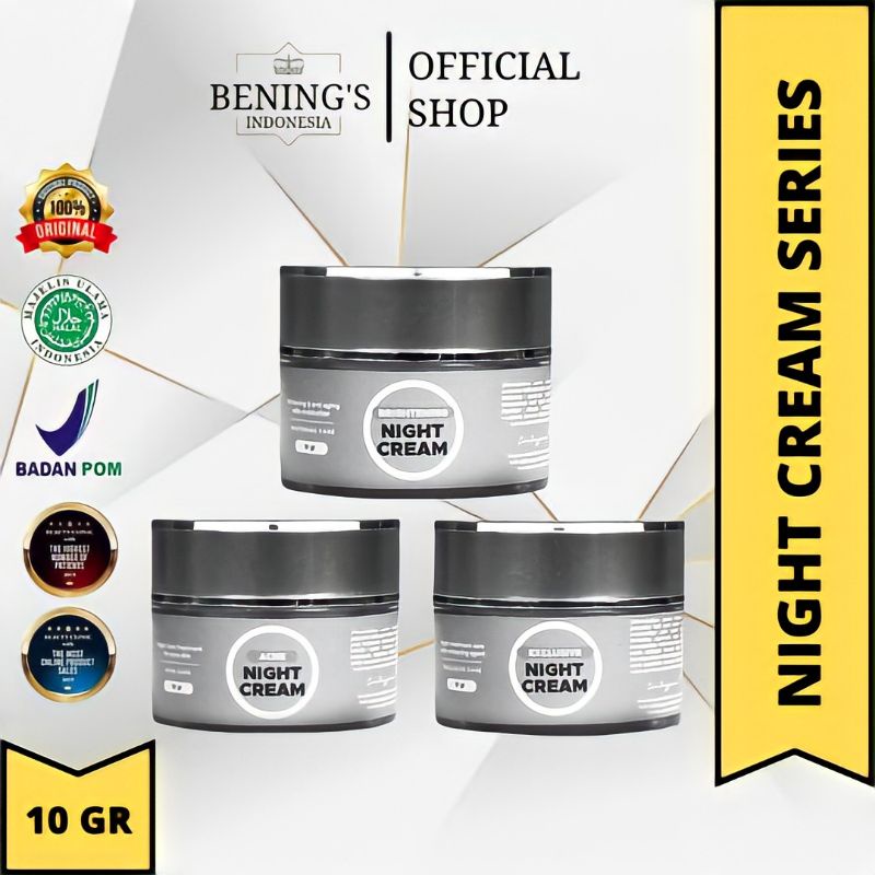 Skinmology Night Cream Lightening &amp; Acne Prone | Skinmology Benings | Bening Skincare