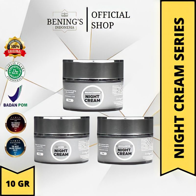 BENING'S SKINCARE DR. OKY PRATAMA NIGHT CREAM BRIGHTENING/EXLUSIVE/ACNE