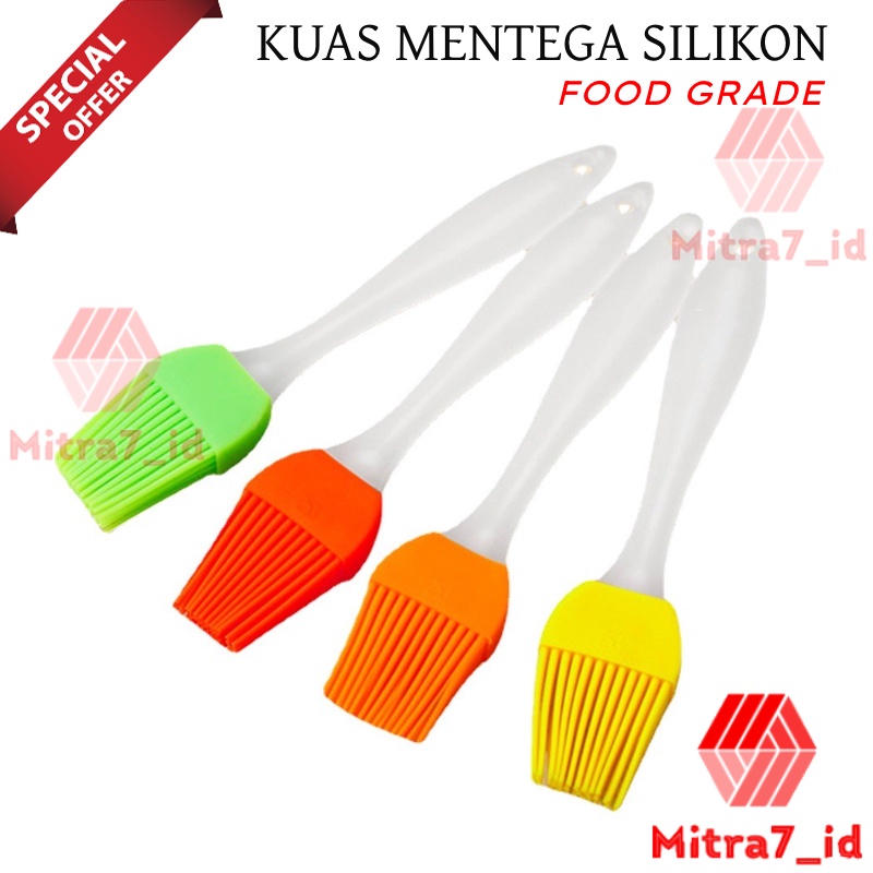 [M7] Kuas Silicon Anti Panas / Kuas Silicon Food Grade / Kuas Mentega / Kuas Bbq / Food Brush