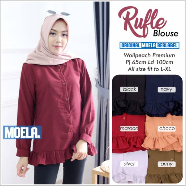 RUFLE BLOUSE MOELA
