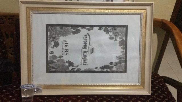 Frame Bingkai Pigura Foto 16rs 40x60 Cm Box Mathe 5cm 2230