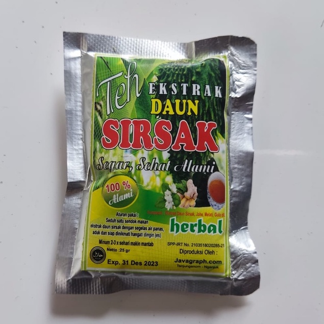 

Teh Daun Sirsak Original Kaya Manfaat Kesehatan