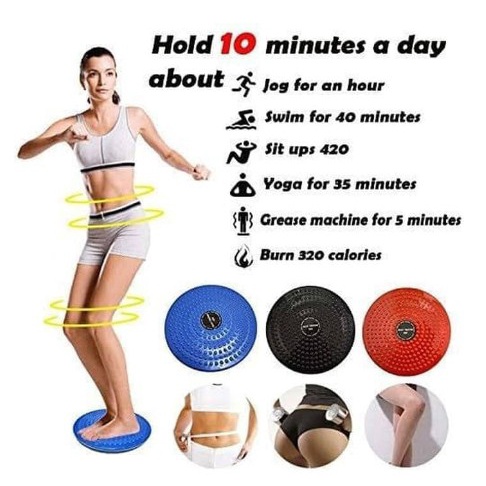 Waist Twisting Disc Plate Jogging Trimmer Alat Olahraga Piring Senam