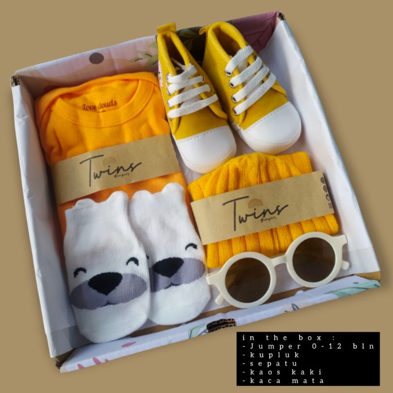 Hampers bayi/ hampers baby newbron / gift box / kado lahiran-Kuning 2