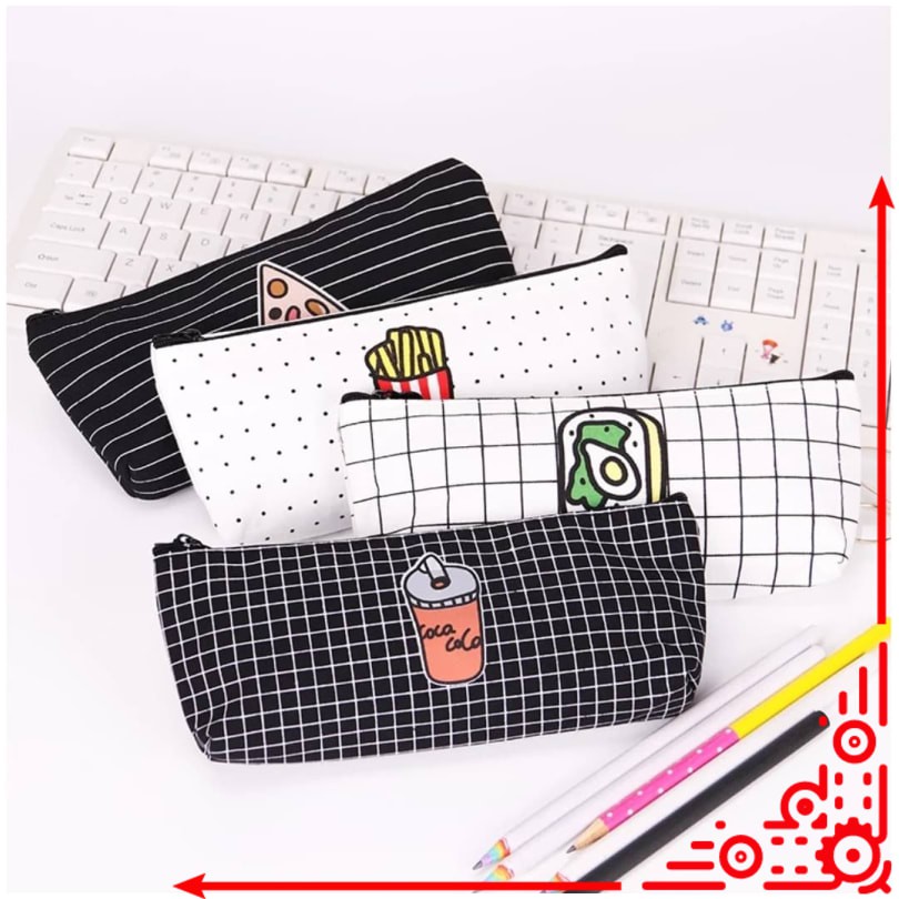 

mj / TP0044 Tempat Pensil Food Pattern / Tempat Kosmetik