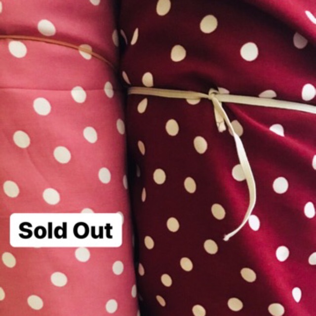 Kain Wollpeach Wolfis Polkadot Meteran Griya Tekstil