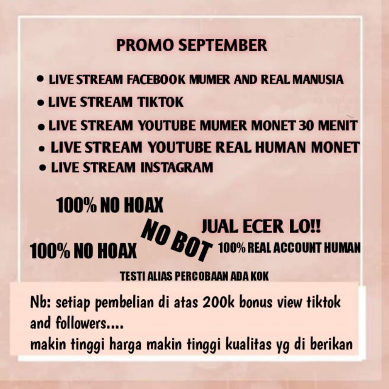 view live streaming murah