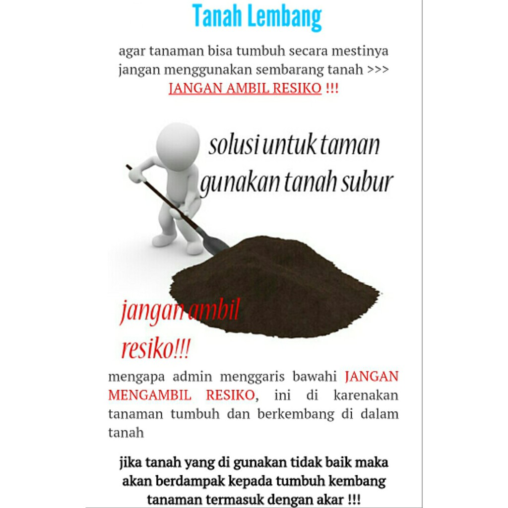 

TERLARIS! tanah lembang tanah untuk media tanam paket curah hemat