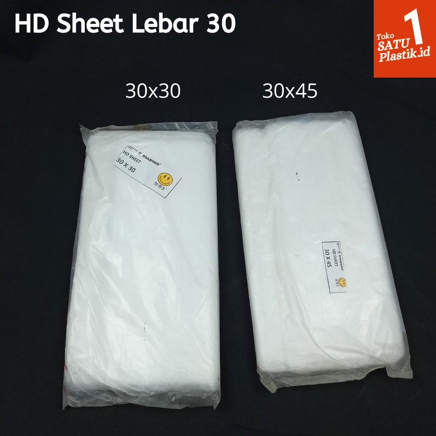 Plastik HD sheet 30x30 30x45 alas tatakan nasi box dus 1000gram