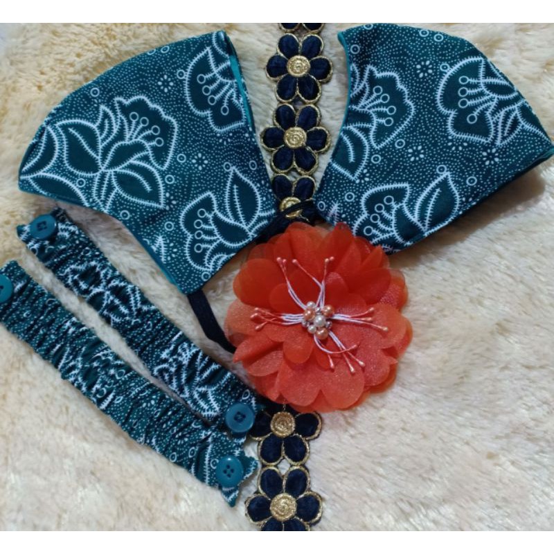 masker batik Pkk earloop plus konektor