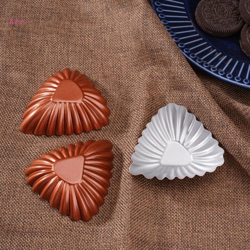 Cetakan Cupcake / Kue / Puding / Telur Bahan Carbon Steel Anti Lengket Warna Rose Gold