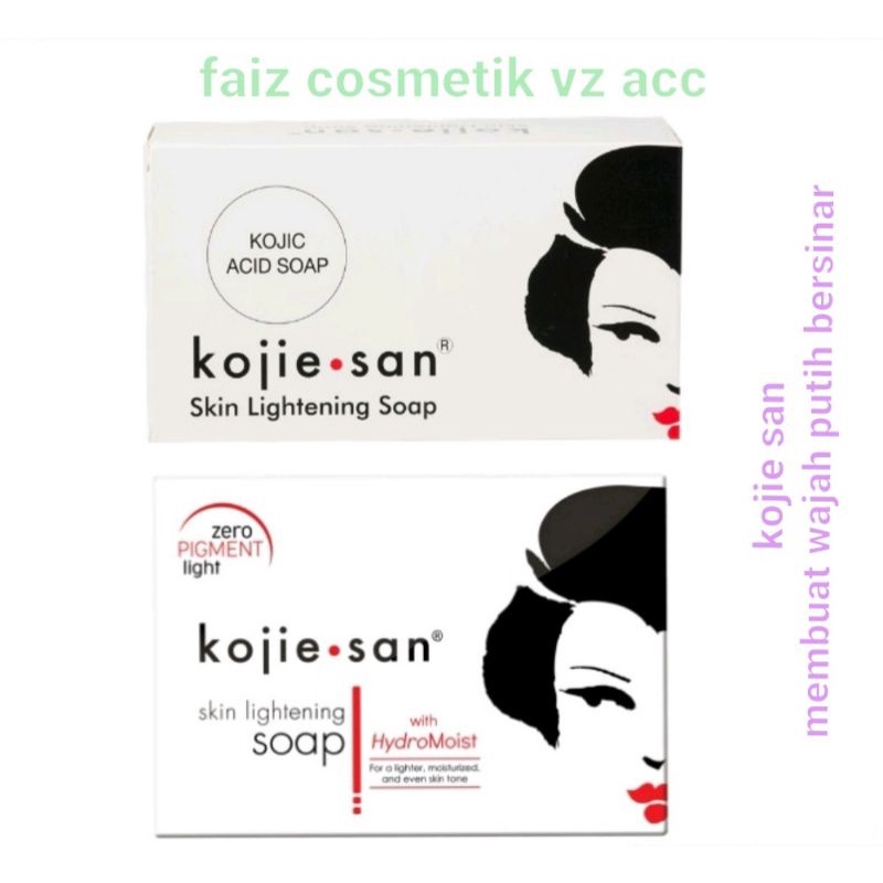 (BISA COD) Kojie San Skin Lightening Kojic Acid Soap Kojie San Skin Lightening With Hydromoist