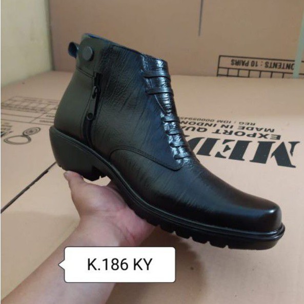 Sepatu kulit pria PDH polri TNI security guard PNS sepatu Kerja formal Tampil lebih keren