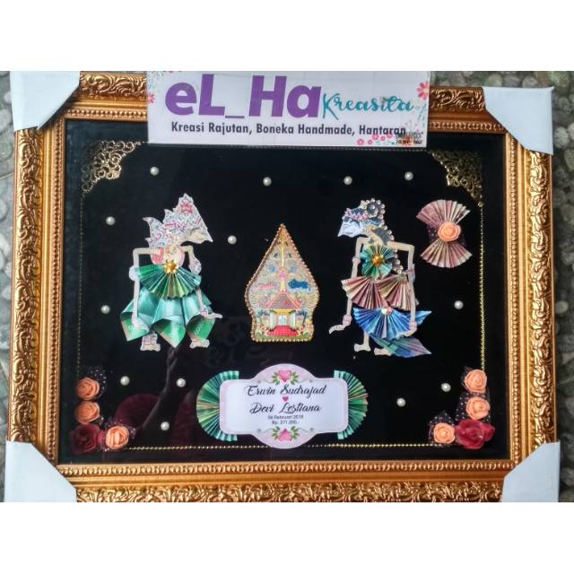 Mahar pernikahan wayang seserahan uang kuno terbaru cantik