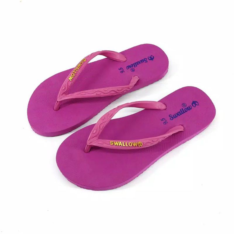 Swallow - Sendal Jepit Karet Wanita Nice Model Classic Untuk Dirumah Size 9,5 - 10,5