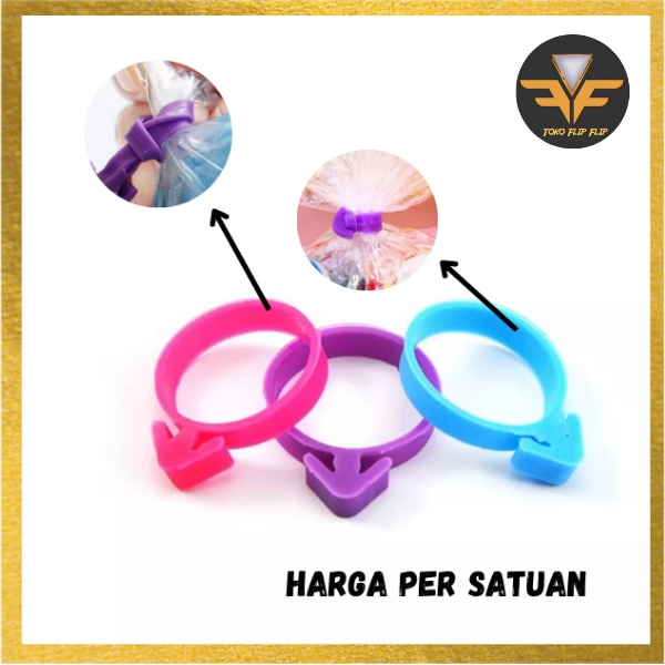 Karet pengikat Piping Bag Icing Silicone / Karet Pengikat plastik bahan Silicone Tali Pengikat Serbaguna