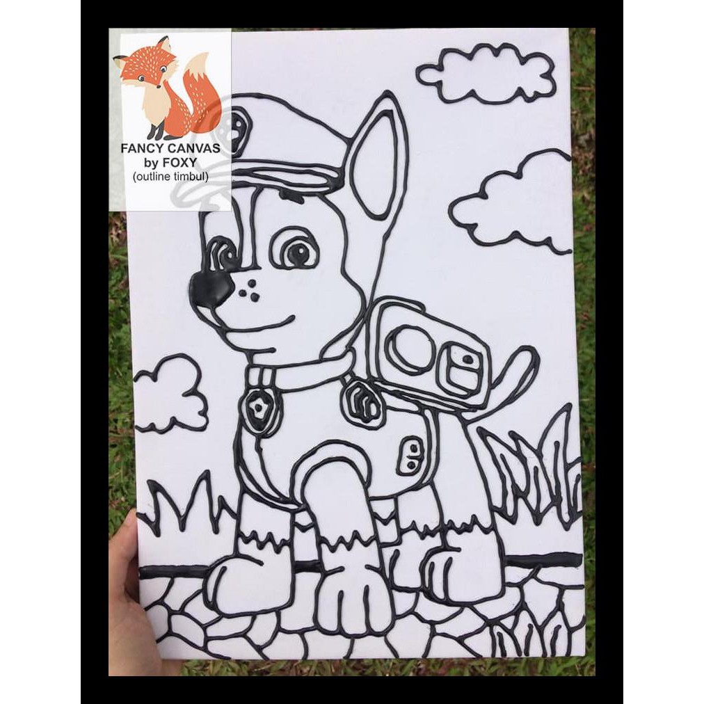 

Update Kanvas Lukis Anak Gambar Chase - Paw Patrol (2) Peralatan Melukis Al1