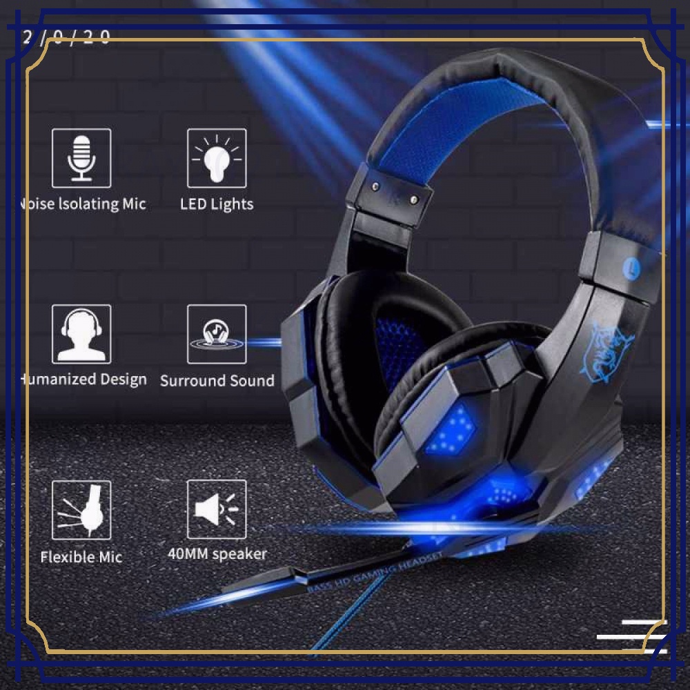 Gaming Headphone Headset Super Bass LED with Mic GH227