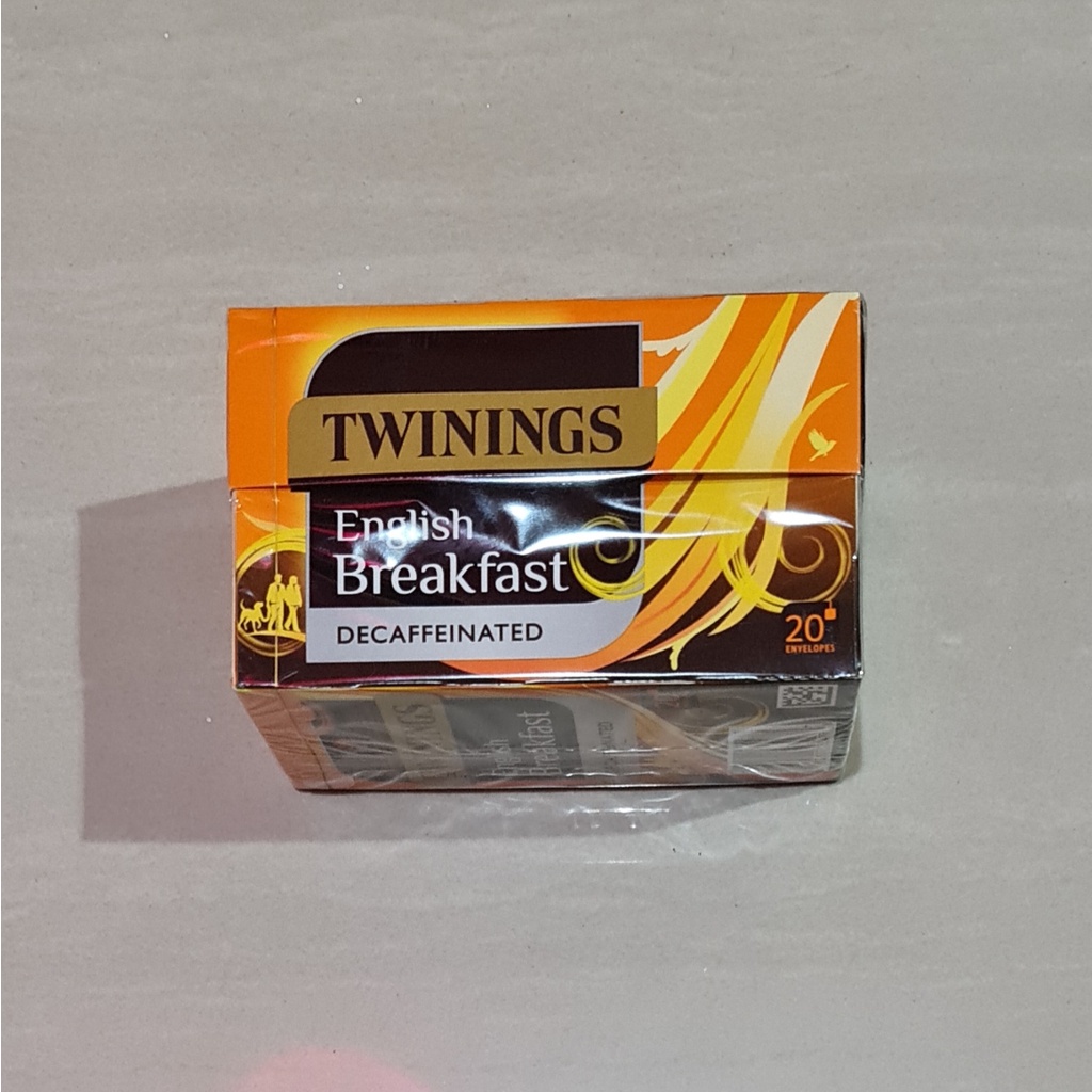 Teh Twinings English Breakfast Tea Decaffeinated 20 x 2,5 Gram