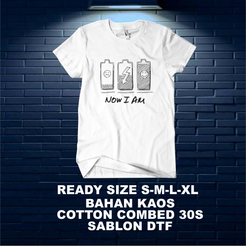 Kaos Katun Asli 30s Random Batteray V.2 Keren / ORIGINAL