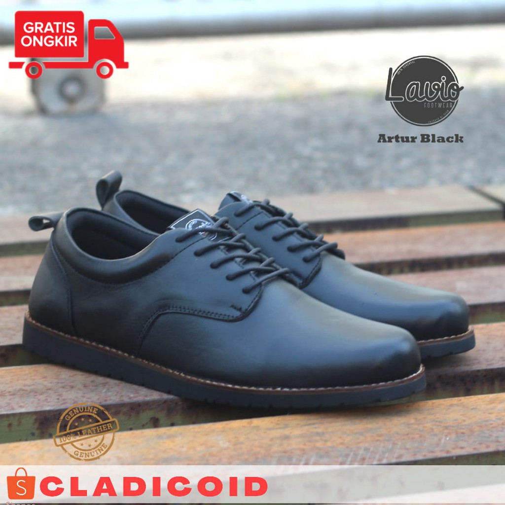 SEPATU CASUAL PRIA. SEPATU FORMAL BAHAN KULIT ASLI. LAVIO ARTUR ORIGINAL