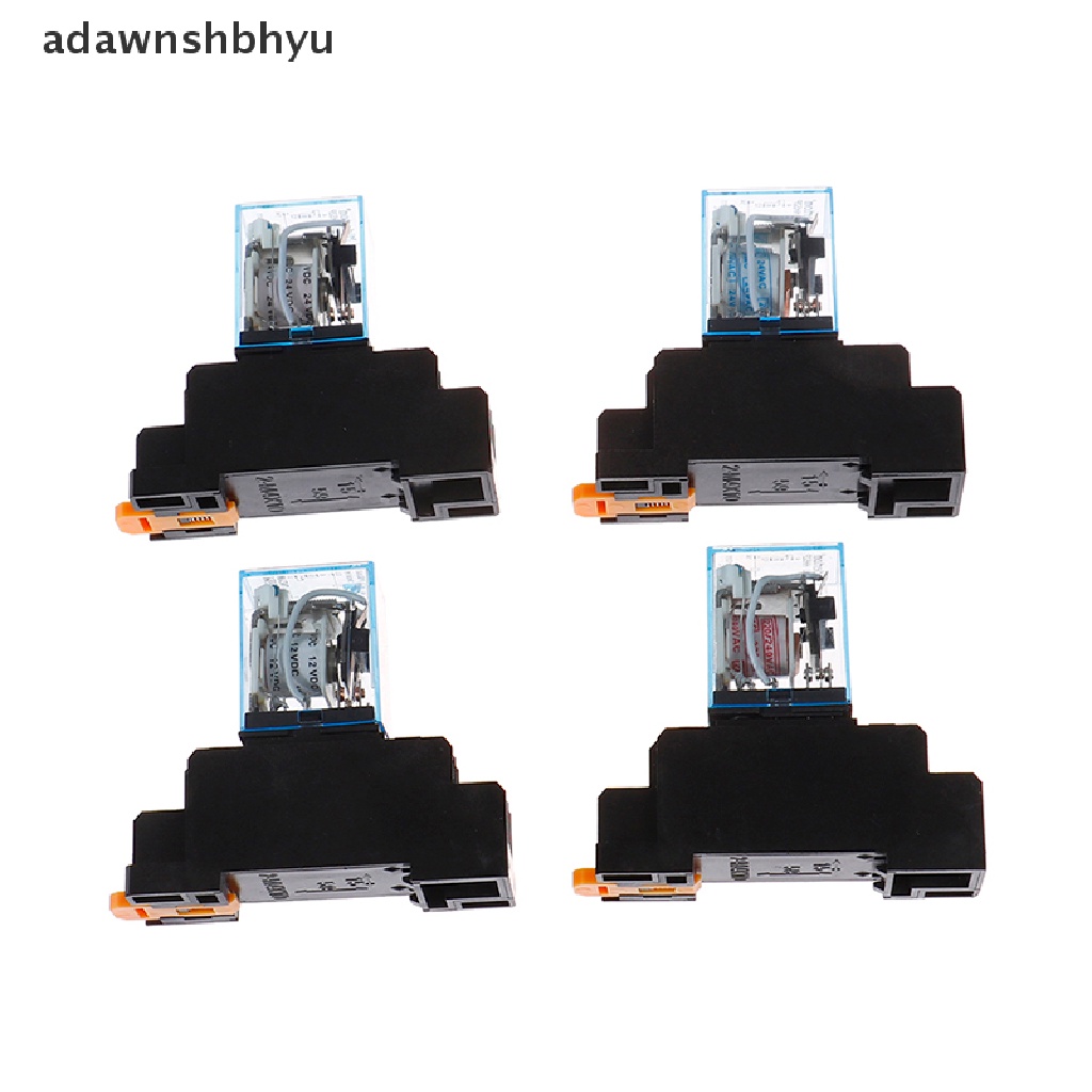 Adawnshbhyu AC220V 12VDC 24VDC 24VAC 5A 8PIN Coil Power MY2N-J Relay HH52P Dengan Socket Base