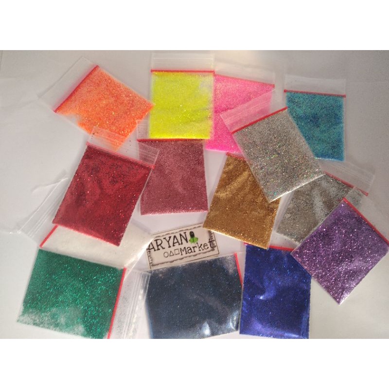 

Gliter Rainbow Glitter HOLOGRAM RAINBOW Bubuk Powder Serbuk