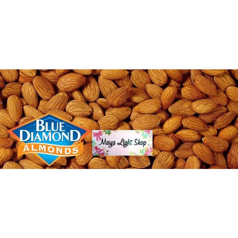 Almond 100gr kacang almond panggang halal roasted almond kacang badam cemilan snack peanut bumil busui promil