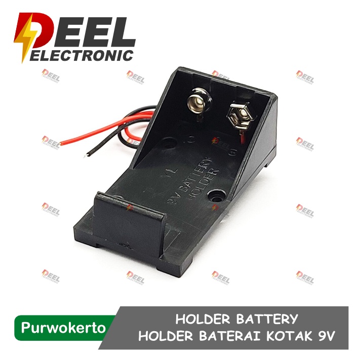 HOLDER BATTERY 9V TEMPAT CASE BATERAI 9V SOCKET BATERAI 9V BOX BATTERY
