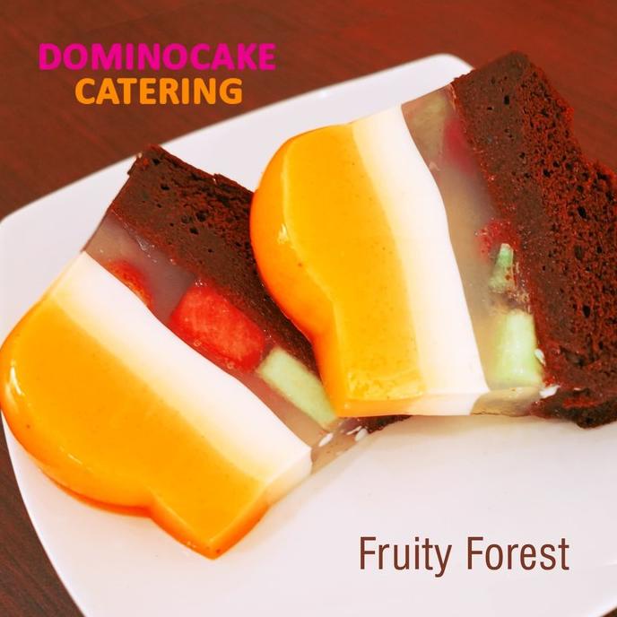 

Puding - Puding Buah - FRUITY FOREST uk bulat 23 - Dominocake