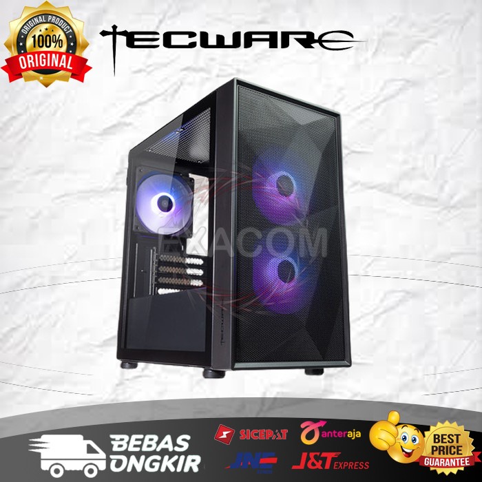 Casing Tecware Forge M2 Black Mini Tower PC Case