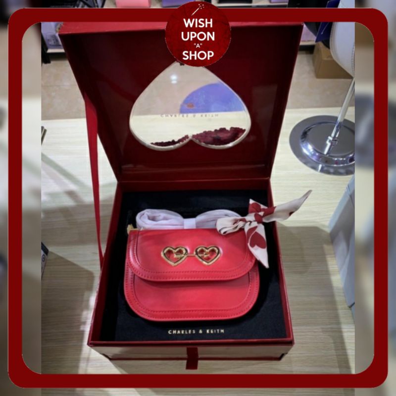 CK Satin scarf Bag with AirPods Pouch with Hardbox GiftSet