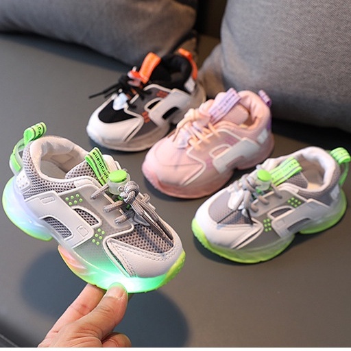 CHUBBI 18 Sepatu LED Anak Laki Perempuan Unisex Fashion