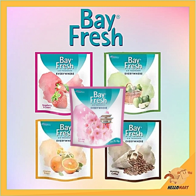 ORIGINAL Bayfresh Everywhere Air Freshener 70 + 10 gr / Bayfresh Gantung Pengharum Ruangan / HELLOMARTID