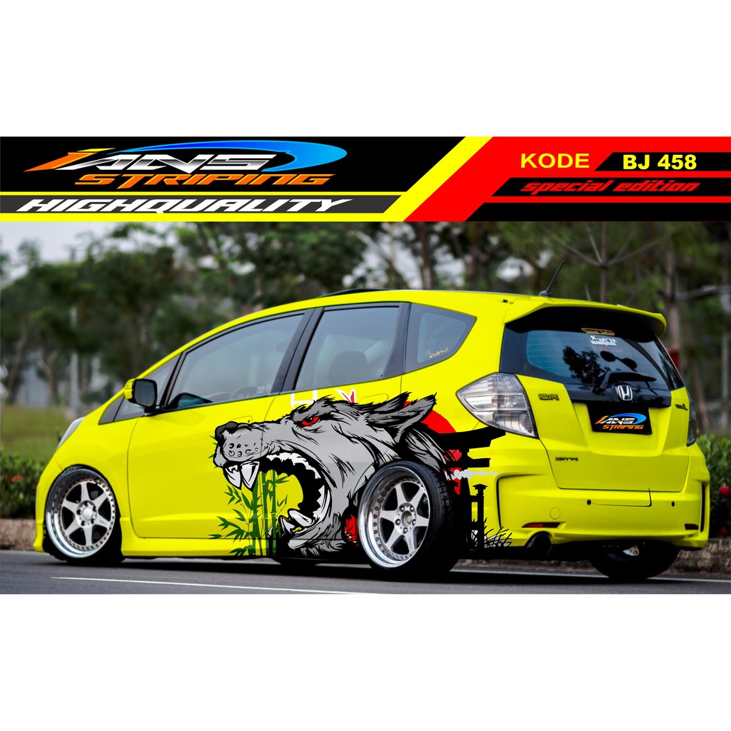 VARIASI STICKER MOBIL JAZZ, BRIO, SIGRA, YARIS, SWIFT / DECAL MOBIL / STICKER MOBIL JAZZ / STIKER