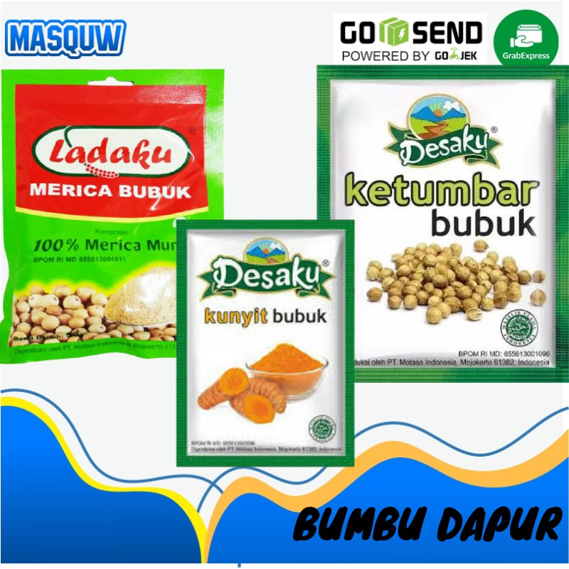 

MERICA KETUMBAR KUNYIT BUBUK BUMBU HALUS INSTAN