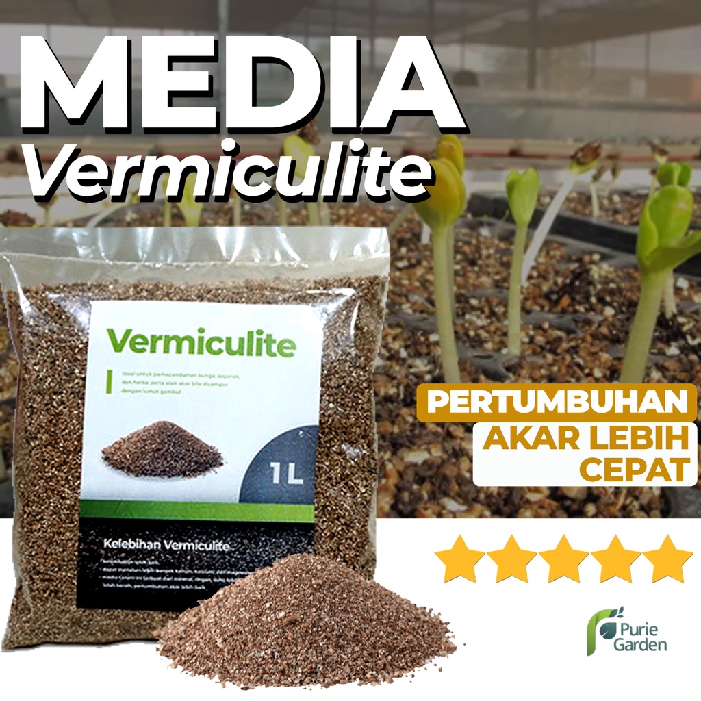 Media Tanam Hidroponik Vermiculite Premium 1 Liter PG SBY