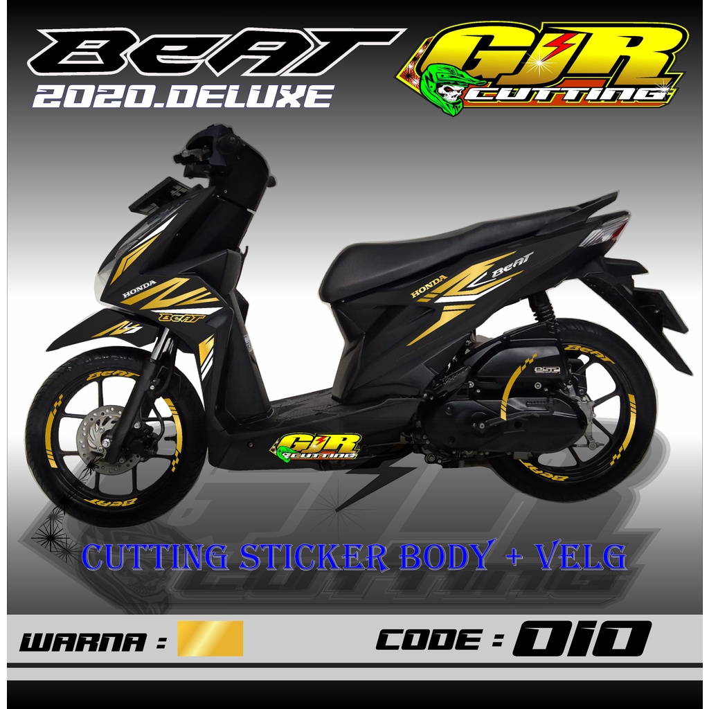 Cutting Sticker Beat Deluxe - Free Sticker VELG Stiker Motor Beat - Cutting Stiker Honda Beat Deluxe