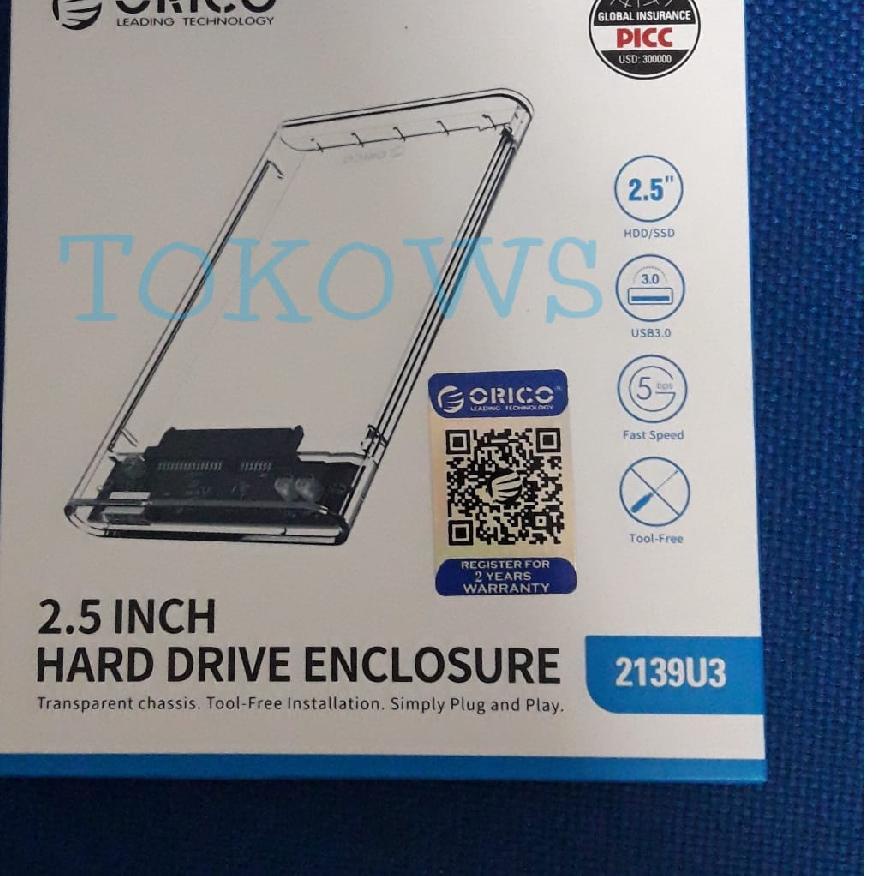 CASING HARDISK External 2.5' ORICO USB 3.0 ORICO 2139U3 HARGA GROSIR