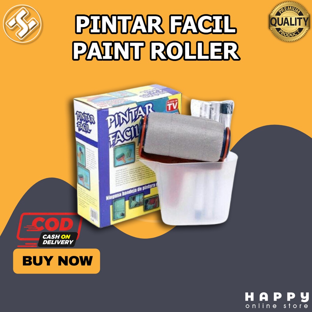 KUAS ROLL / PINTAR FACIL PAINT ROLLER / ROLL KUAS CAT OTOMATIS ORIGINAL 100%