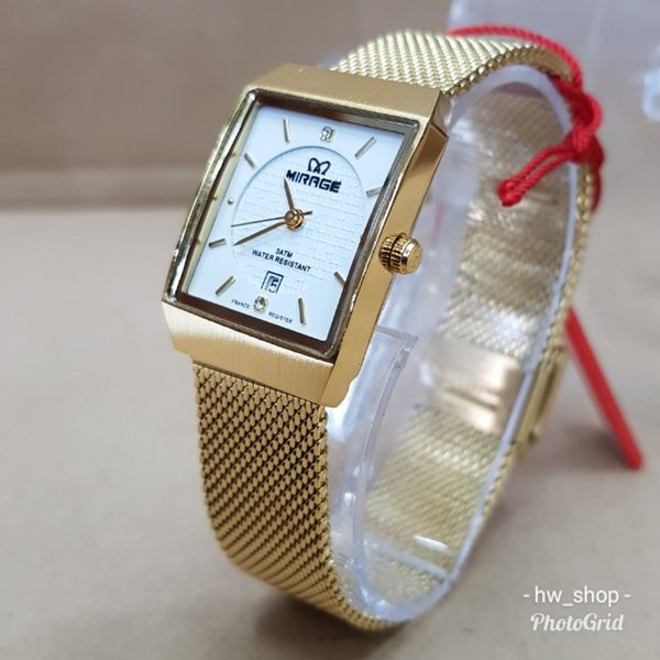 Jam Tangan Wanita Mirage 8669 Kuning Original