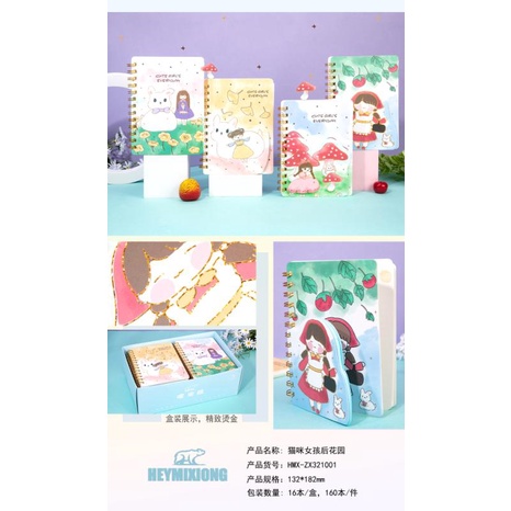 

[D] ZX321001 Notebook Agenda Diary Cute Girl Buku Spiral DIARY