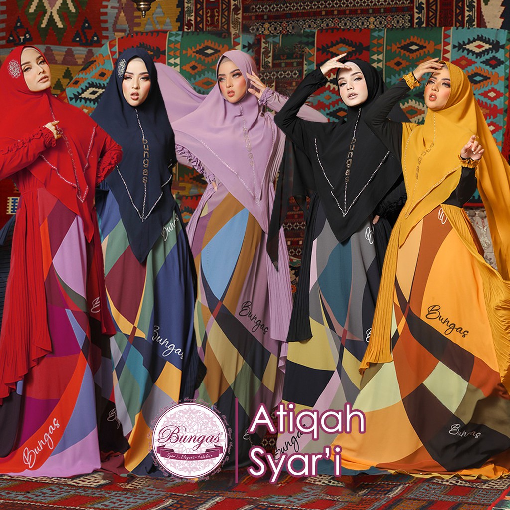 Atiqah Set Syari By Bungas