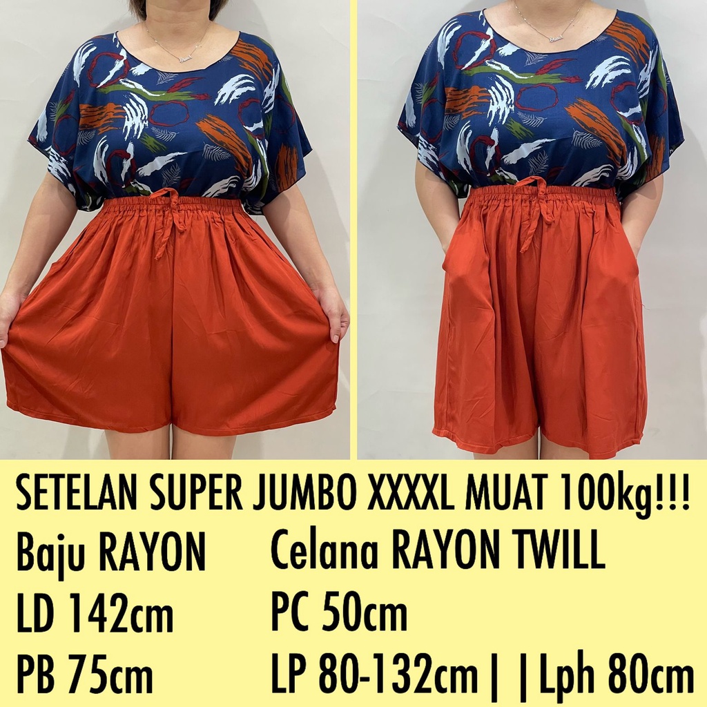 PAKET COMBO E !!! SETELAN BAJU BALI SUPER JUMBO FIT TO 4XL REAL PICT!!!