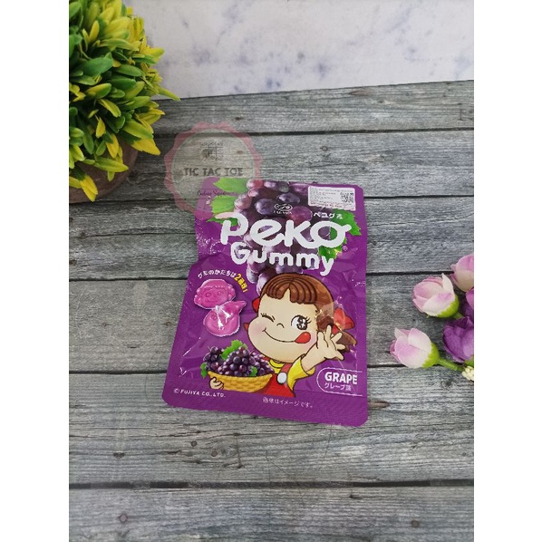 Fujiya Peko Grape Gummy 50gr Non Halal (Ed Oktober 2022)