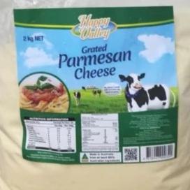 

happy valley grated parmesan cheese 1 kg keju parmesan bubuk