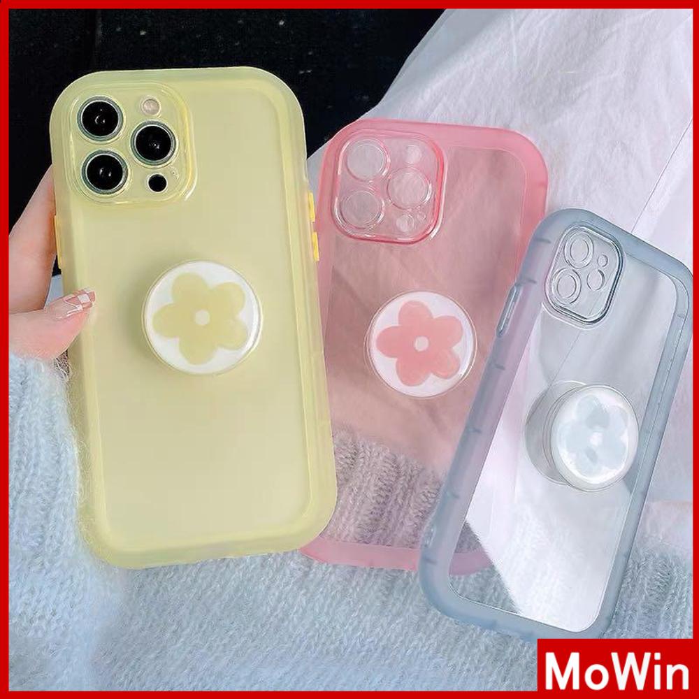 iPhone Case with Grip Cute Folding Stand Clear Case Soft Case TPU Airbag Shockproof Protection Camera Candy Color Compatible For iPhone 14 Pro Max 14 Plus 13 Pro Max 12 11 XR 7Plus